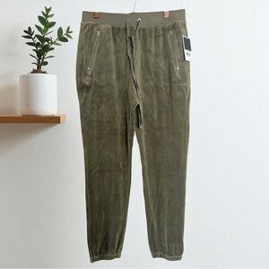 Juicy Couture Black Label English Manor Velour Silverlake Joggers Women SMALL